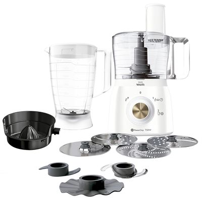 Processador de Alimentos Philips Walita Viva RI7636/01 Branco/Dourado 110V