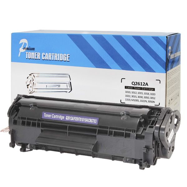 Toner HP 1010 | 1015 | 1018 | Preto | Q2612A | 2612 12A Cartucho Compatível