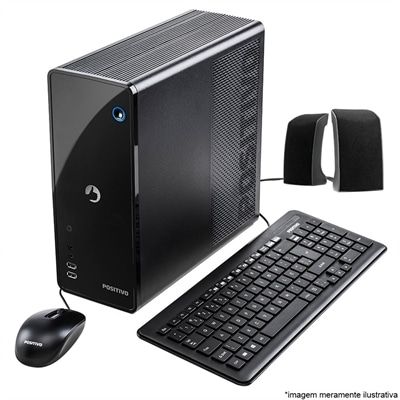 X Micro Positivo Stilo DS 8667 Core i5 4G 1TB Windows 10 sem Monitor MER-VTR (Emb. contém 1un.)