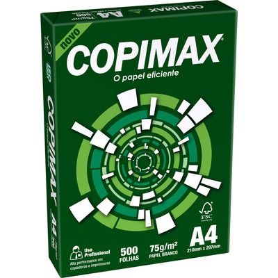 Papel Copimax Novo A4 500 Folhas Gramatura 75 210mm x 297mm