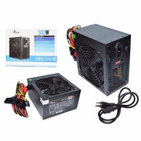 Fonte P/ Pc Atx Knup Kp-522 500w Real Ccabo De Força