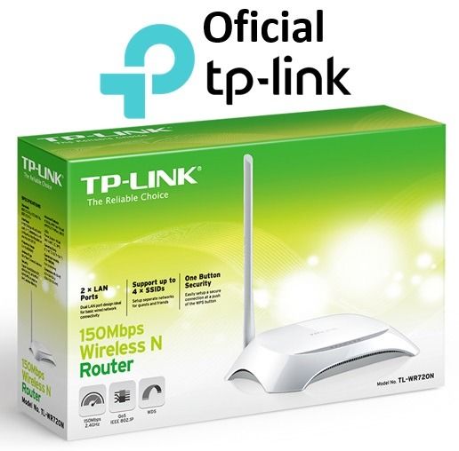 Roteador Wireless Tp-link Tl-wr720n 150mbps C/ 1 Antena Fixa