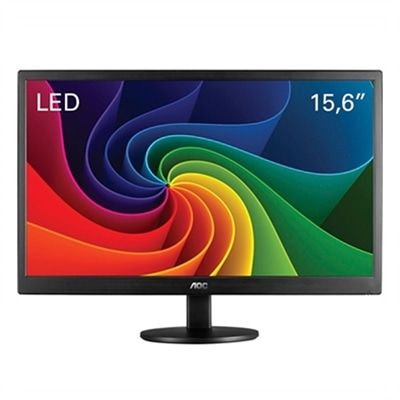 X Monitor Tela 15.6P E1670SWU/WM LED Widescreen (Emb. contém 1un.) - AOC